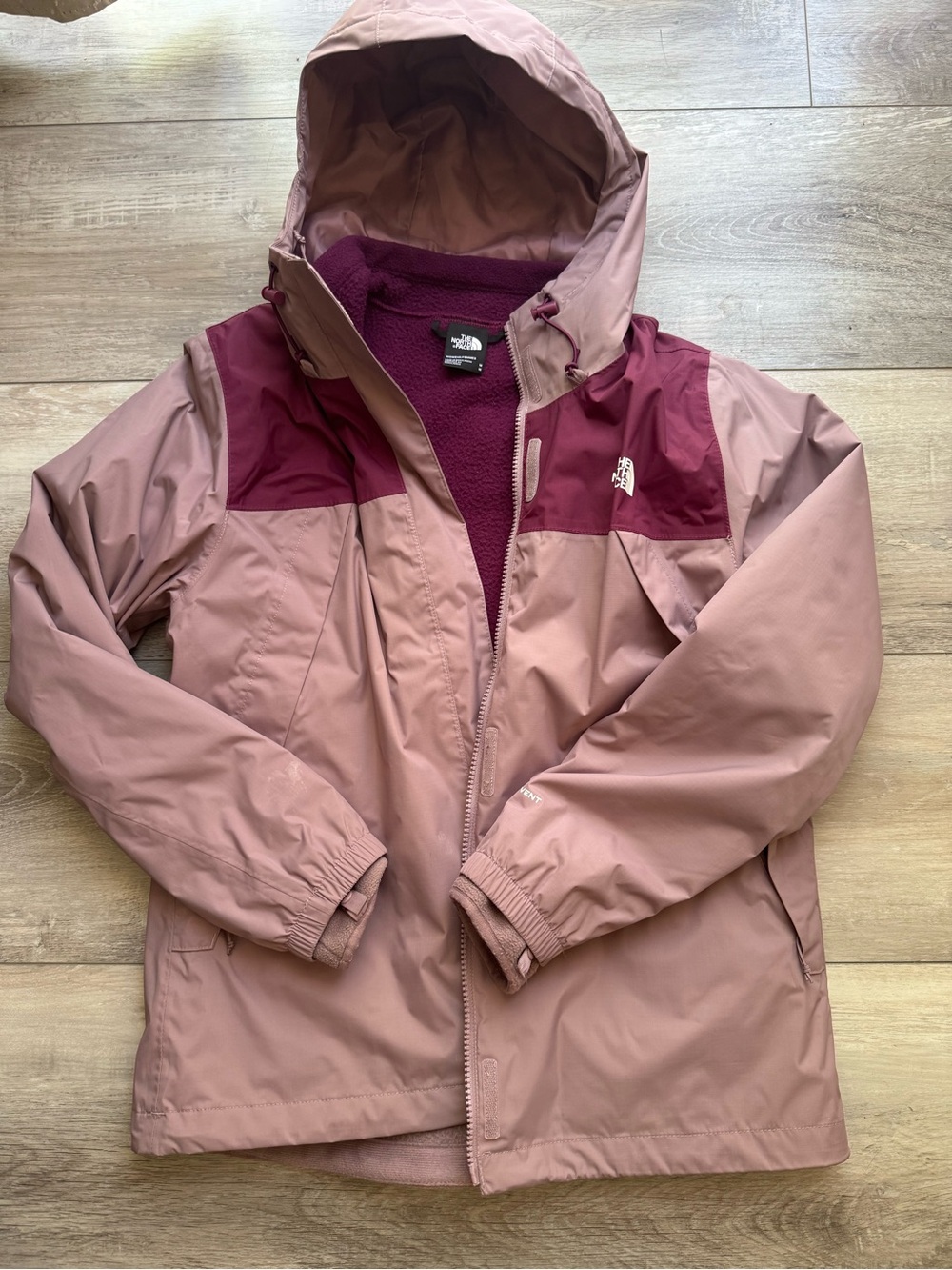 The North Face Two-Tone Pink Fleece Jacket
